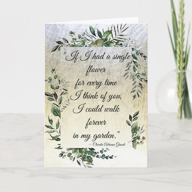 Liebe "Ewige Liebe" Karte (Vorderseite)