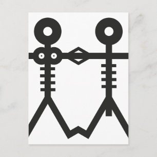 Liebe Ewige Skelette Icon 2007 Kunst Postkarte