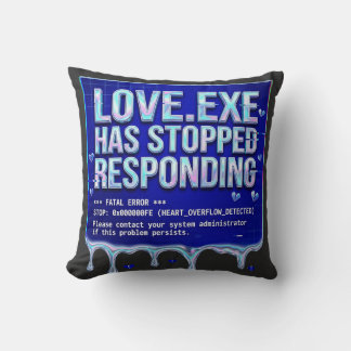 Liebe Exe Bluescreen des Todes Y2K Tech Lustiger C Kissen