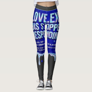 Liebe Exe Bluescreen des Todes Y2K Tech Lustiger C Leggings
