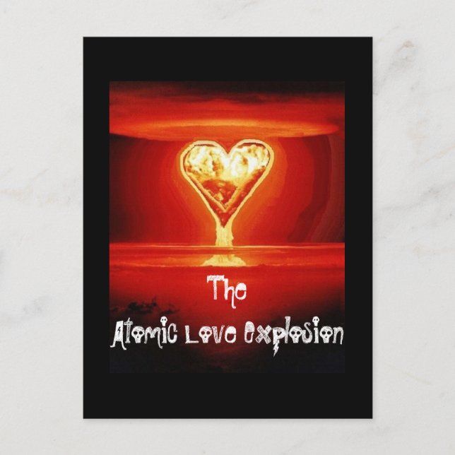 Liebe Explosion Postkarte (Vorderseite)