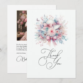 Liebe Extravagant Brautparty Foto Dankeskarte