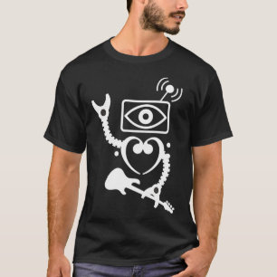 Liebe "Eye Heart Bass Bot Niedlich Bass Guitar" T-Shirt