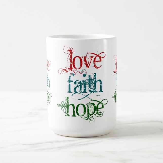 LIEBE-FAITH-HOFFE TASSE (Mittel)