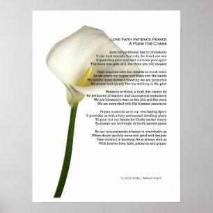 Liebe Faith Patient Gebet Poster