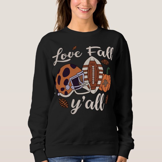 Liebe Fall Y'all Shirt Trendy Fall Shirt Niedlich  (Vorderseite)