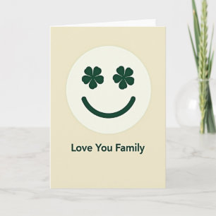 Liebe Familie Kleeblatt Karte