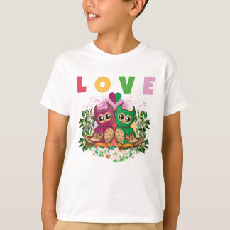 LIEBE FARBFARBENE, SEHR NIEDLICHE, ADORABLE OWLS T-Shirt