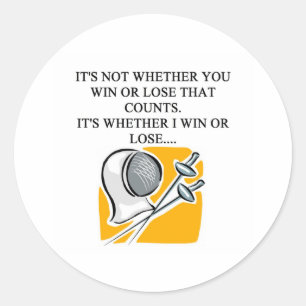 Liebe-Fechtraumgestaltung Runder Aufkleber