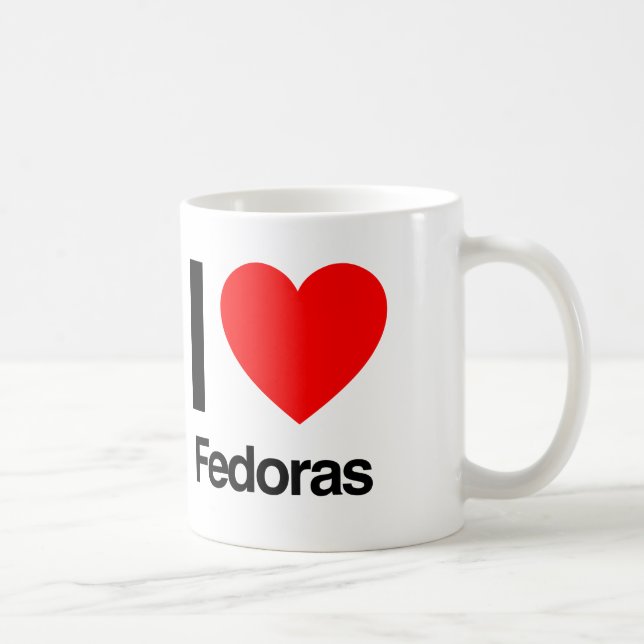Liebe fedoras kaffeetasse (Rechts)