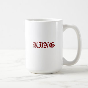 Liebe feiern Paar-KÖNIG und KÖNIGIN Text-Tassen Te Kaffeetasse
