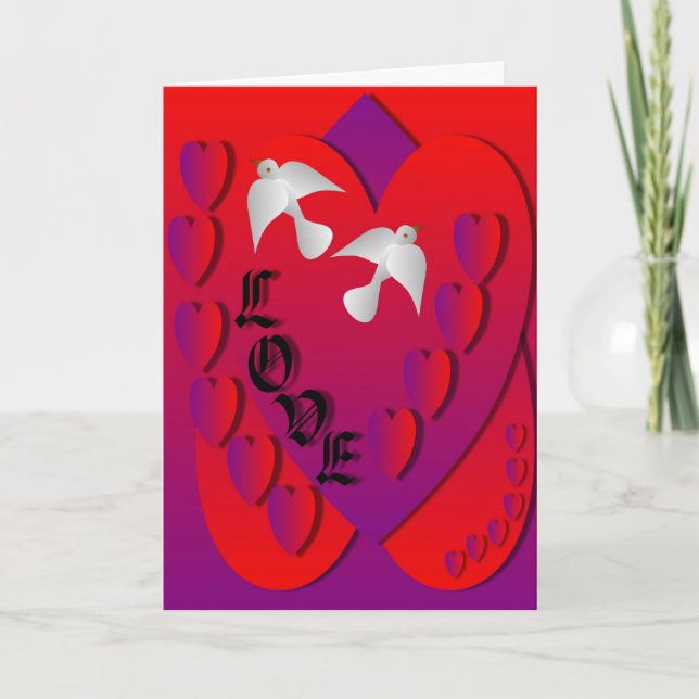 Liebe Feiertagskarte (Vorderseite)