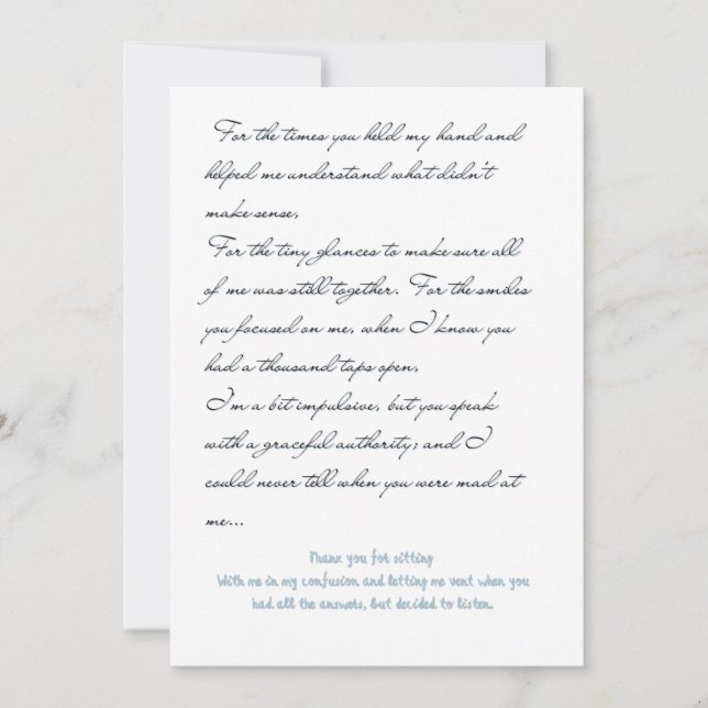 Liebe Feiertagskarte (Vorderseite)