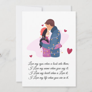 Liebe Feiertagskarte