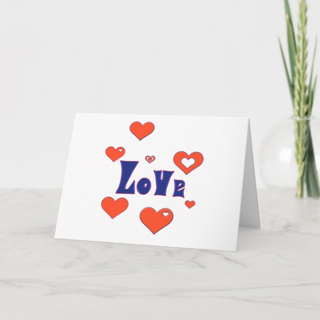 Liebe Feiertagskarte (Vorderseite)