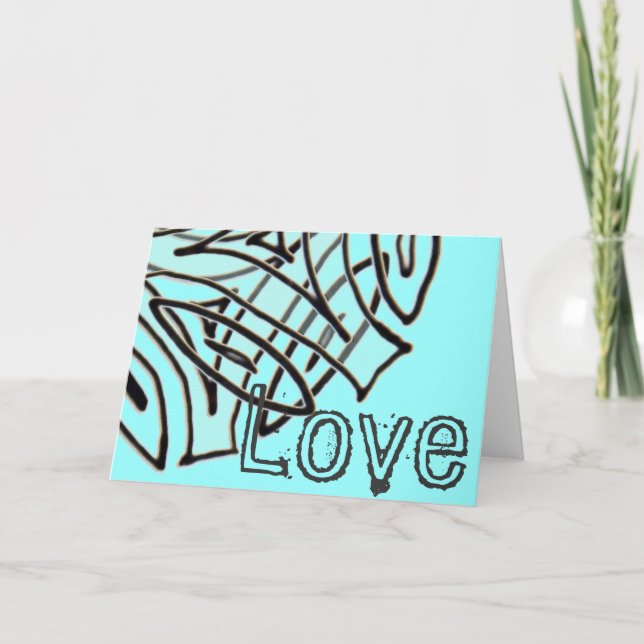 Liebe Feiertagskarte (Vorderseite)