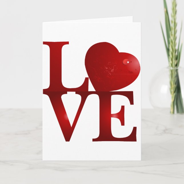 LIEBE FEIERTAGSKARTE (Vorderseite)