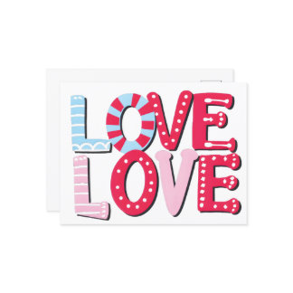 Liebe Feiertagspostkarte