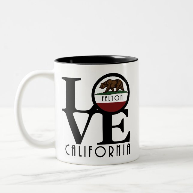 LIEBE Felton California 11oz Zweifarbige Tasse (Links)