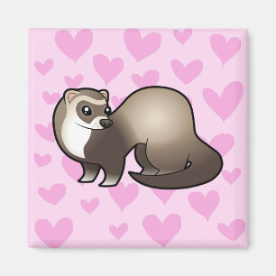 Liebe Ferret Magnet