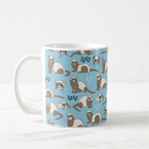 Liebe Ferrets - Blue Coffee Tasse