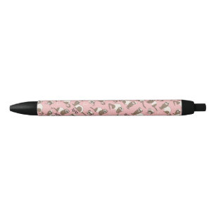 Liebe Ferrets - Pink Black Ink Pen Kugelschreiber