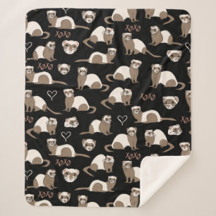Liebe Ferrets - Schwarz Sherpadecke