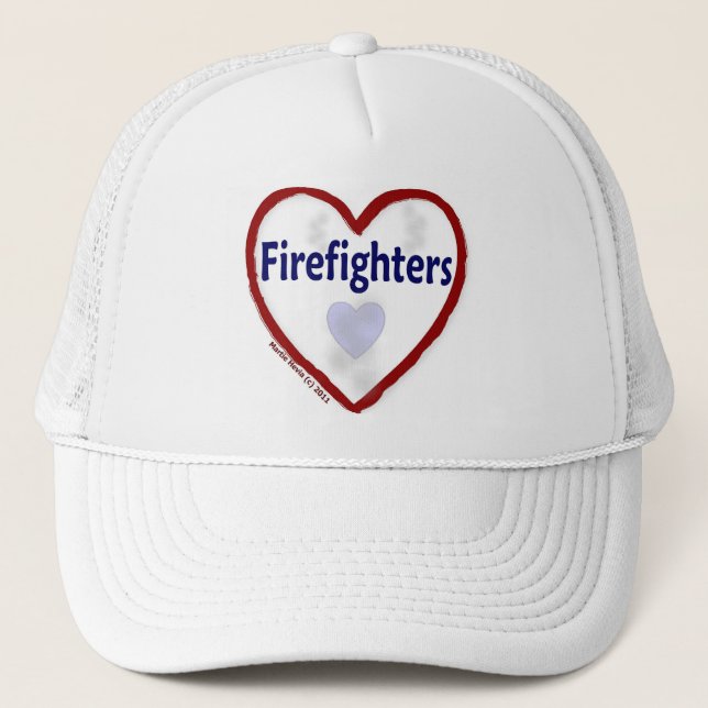 Liebe: Feuerwehrleute - Hat Truckerkappe (Vorderseite)