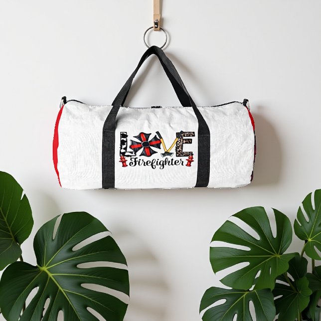 Liebe Feuerwehrmann Malteser Axt Hydrant Duffle Bag (Von Creator hochgeladen)