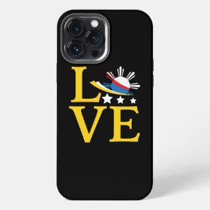 Liebe - Filipino-Flag-Typografie-Kunst iPhone 13 Pro Max Hülle