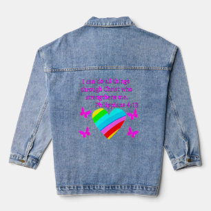 LIEBE FILMPHILIPPIANS 4:13 DESIGN JEANSJACKE