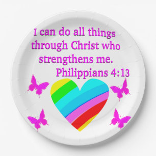 LIEBE FILMPHILIPPIANS 4:13 DESIGN PAPPTELLER