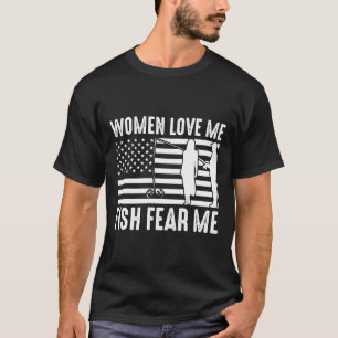 Liebe Fisch Fische Angst mir Flagge T-Shirt