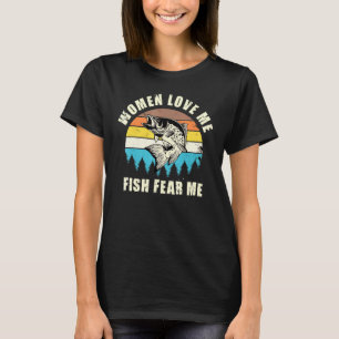 Liebe Fische Angst ich Vintage Fischerei T-Shirt
