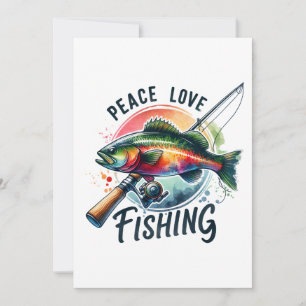 Liebe Fischfang Feiertagskarte
