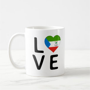 Liebe - Flag für äquatoriale Guinea Kaffeetasse