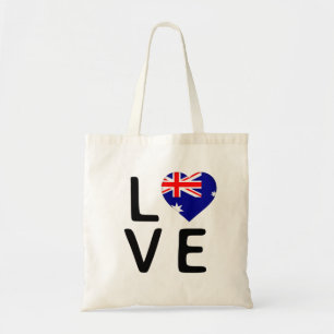 Liebe - Flagge Australiens Tragetasche