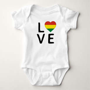 Liebe - Flagge Boliviens Baby Strampler
