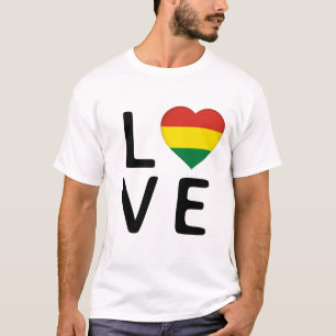Liebe - Flagge Boliviens T-Shirt