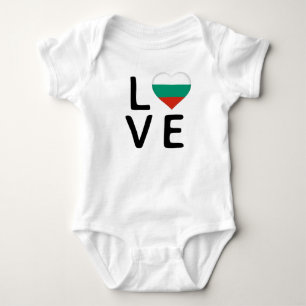 Liebe - Flagge Bulgariens Baby Strampler