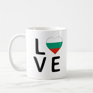 Liebe - Flagge Bulgariens Kaffeetasse