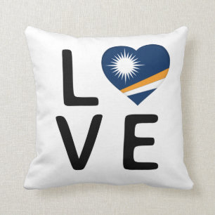 Liebe - Flagge der Marshallinseln Kissen