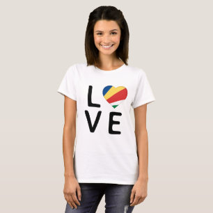 Liebe - Flagge der Seychellen T-Shirt