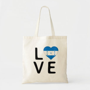 Liebe - Flagge Honduras Tragetasche