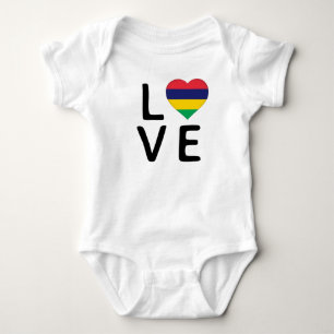 Liebe - Flagge Mauritius Baby Strampler
