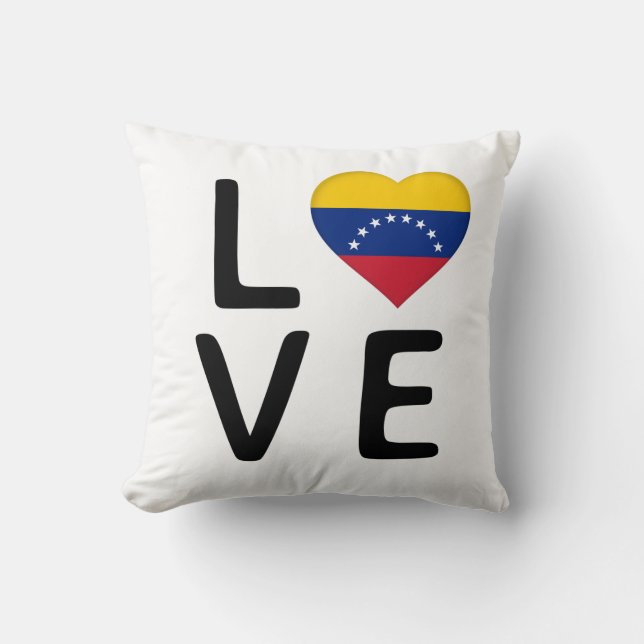 Liebe - Flagge Venezuelas Kissen (Vorderseite)