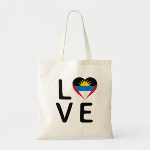 Liebe - Flagge von Antigua und Barbuda Tragetasche