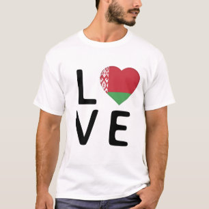 Liebe - Flagge von Belarus T-Shirt
