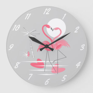 Liebe Flamingo rund um die Uhr