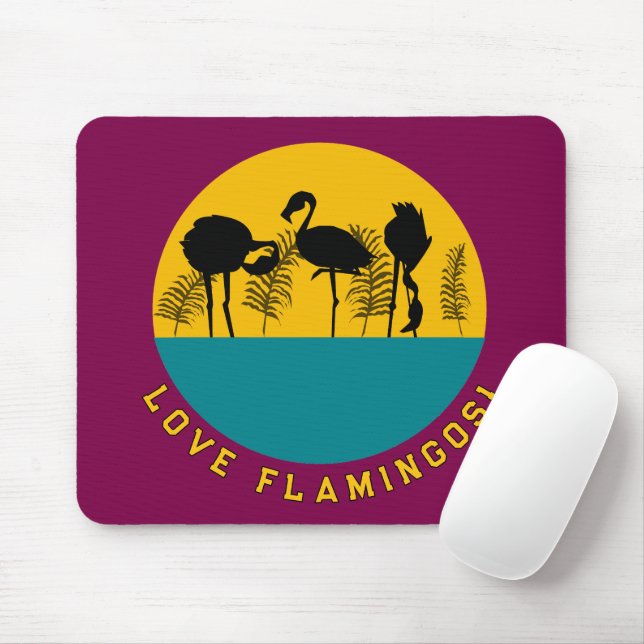 Liebe Flamingos! Mousepad (Mit Mouse)